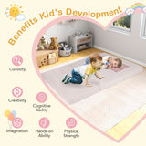 9-Piece Climb and Crawl Foam and Floor Playset with Breathable Suede Fabric