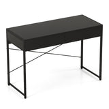 Computer Desk with 2 Drawers 44 Inch Home Office Desk with Metal Frame