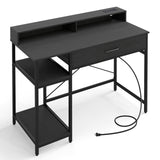 48 Inch Computer Desk with Monitor Stand Drawer and Shelves