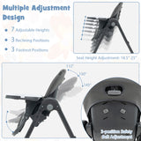 3-In-1 Convertible Baby High Chair for Toddlers