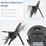 3-In-1 Convertible Baby High Chair for Toddlers