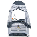 Convertible Bassinet with Removable Changing Table and Detachable Mesh Net