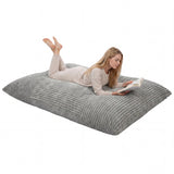 Convertible Bean Bag Floor Sofa with Machine-washable Corduroy Cover