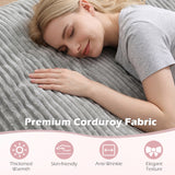 Convertible Bean Bag Floor Sofa with Machine-washable Corduroy Cover