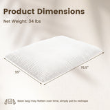 Convertible Bean Bag Floor Sofa with Machine-washable Corduroy Cover