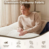 Convertible Bean Bag Floor Sofa with Machine-washable Corduroy Cover