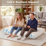 Convertible Bean Bag Floor Sofa with Machine-washable Corduroy Cover
