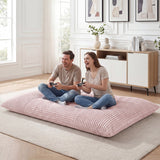 Convertible Bean Bag Floor Sofa with Machine-washable Corduroy Cover