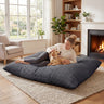 Convertible Bean Bag Floor Sofa with Machine-washable Corduroy Cover