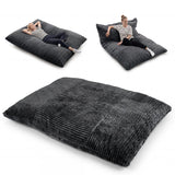 Convertible Bean Bag Floor Sofa with Machine-washable Corduroy Cover