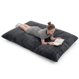 Convertible Bean Bag Floor Sofa with Machine-washable Corduroy Cover