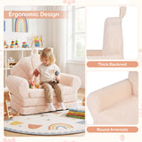 Convertible Kids Sofa 2-in-1 Fold out Toddler Couch Chair
