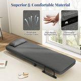 3-in-1 Convertible Sofa Bed with 5-Position Adjustable Backrest and Lumbar Pillow