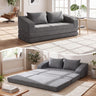 Corduroy Loveseat Sleeper Sofa with 2 Back Cushions for Living Room Bedroom Apartment