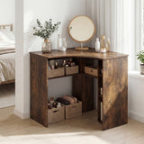 Corner Computer Desk Triangle Home Office Desk with Adjustable Shelf and Arc-Shaped Profile