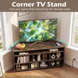 Corner Entertainment Center TV Stand for TVs up to 55 Inch