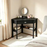 Corner Wooden Piece Laptop Computer Desk