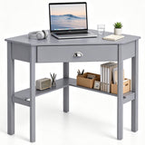 Corner Wooden Piece Laptop Computer Desk