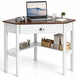 Corner Wooden Piece Laptop Computer Desk