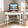 Corner Wooden Piece Laptop Computer Desk