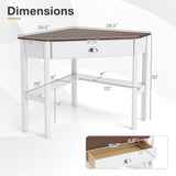Corner Wooden Piece Laptop Computer Desk