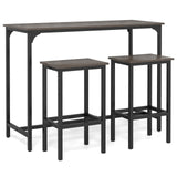 Industrial 3-Piece 47.5" Counter-Height Dining Table and 2 Bar Stools