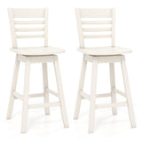 Counter Height Barstools Set of 2 with Footrest for Kitchen Island Bar