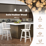 Counter Height Barstools Set of 2 with Footrest for Kitchen Island Bar