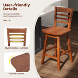 Counter Height Barstools Set of 2 with Footrest for Kitchen Island Bar