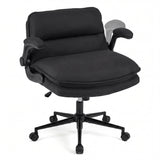 Criss Cross Chair on Wheels with Flip-up Arms Adjustable Height