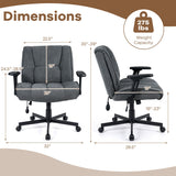Criss Cross Home Office Chair with Airbag Lumbar Support