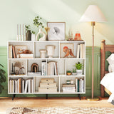 8-Cube Bookcase with 5 Tapered Metal Legs