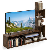 Cube TV Stand for TVs up to 50 Inch Media Console Table with Storage Shelves