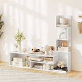 Cube TV Stand for TVs up to 50 Inch Media Console Table with Storage Shelves