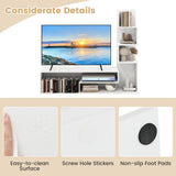Cube TV Stand for TVs up to 50 Inch Media Console Table with Storage Shelves
