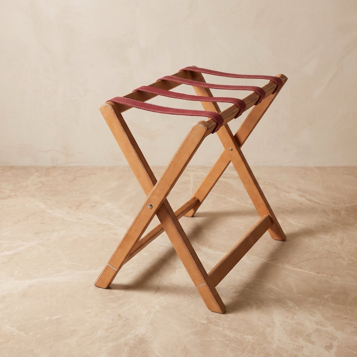 Maleta | Leather Luggage Rack