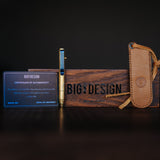 Mini Bolt Action Pen - Full Brass Damascus