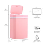 Rectangular Motion Sensor Trash Can 3.2 Gallon ABS | DZT-12-5