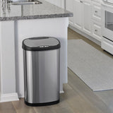 Oval Motion Sensor Trash Can 13.2 Gallon | SM-50-23