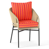 Deep Seat Chair Cushion Pads Set with Rope Belts for Indoor and Outdoor