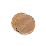 Leather Coaster Set - Round