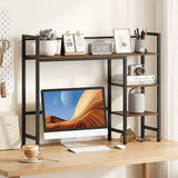 Desktop Bookshelf 38.5" W with Storage Display Rack for Home Office