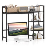 Desktop Bookshelf 38.5" W with Storage Display Rack for Home Office