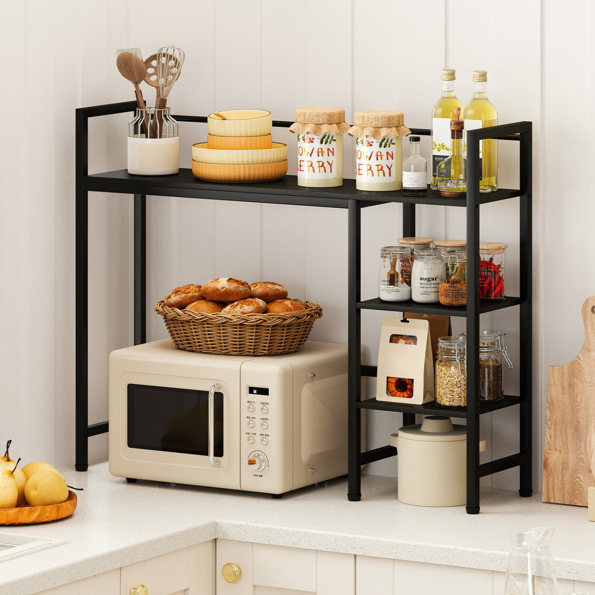 Desktop Bookshelf 38.5" W with Storage Display Rack for Home Office