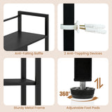 Desktop Bookshelf 38.5" W with Storage Display Rack for Home Office