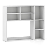 Desktop Bookshelf with 7 Open Cubbies and 3 Adjustable Shelves