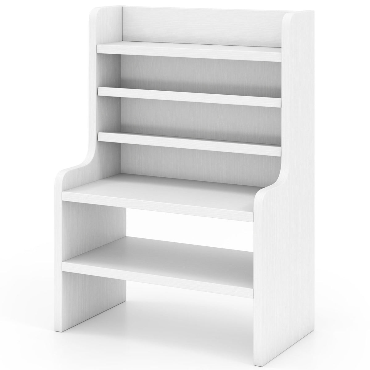 Desktop Organizer 6-Tier Mini Storage Rack with 2 Removable Shelves