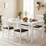 Dining Chairs Set of 2 Modern Mid Century Dining Room Chairs-White