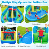 Dinosaur-themed Kids Inflatable Bounce House with 860W Air Blower
