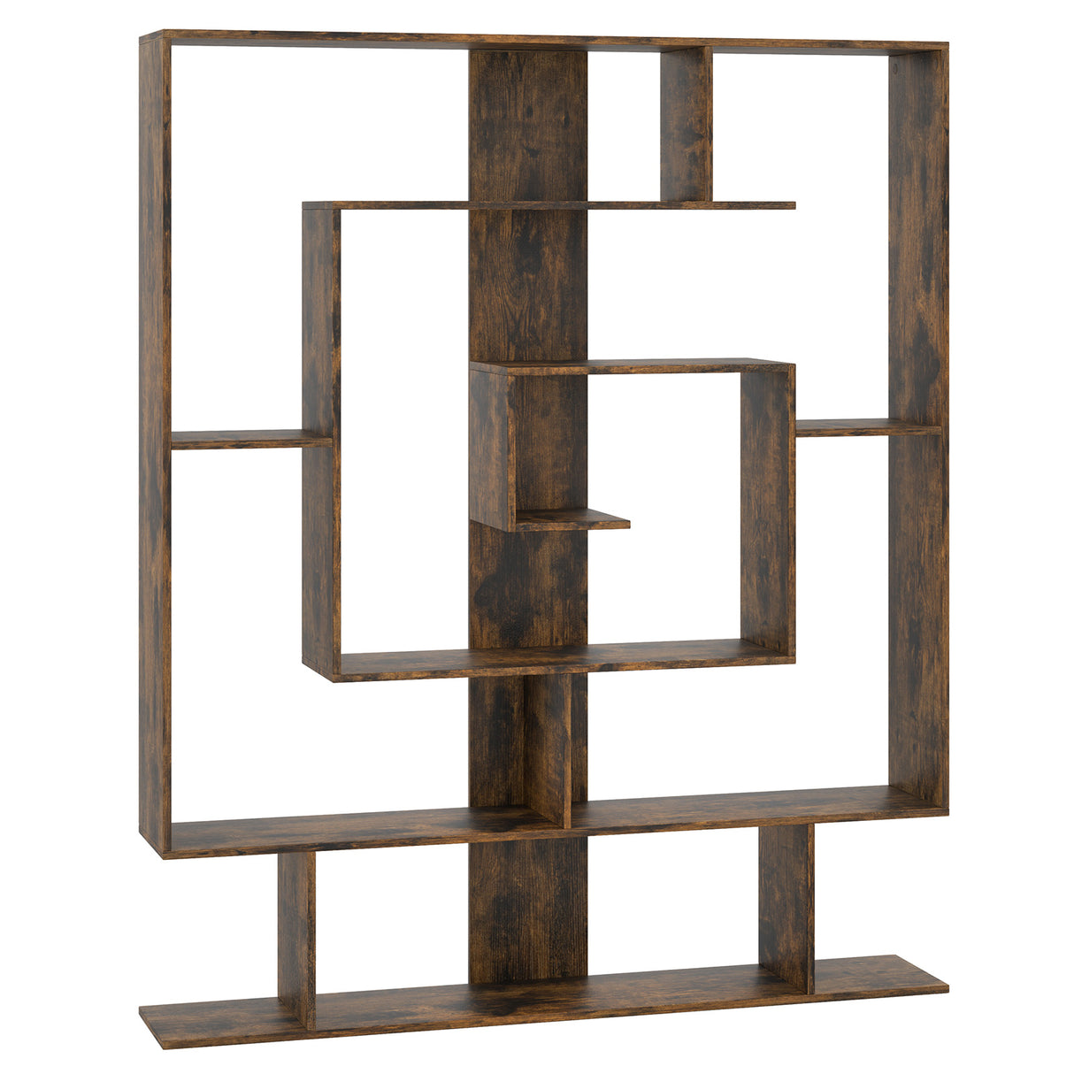 7-Tier Bookshelf  Open Display Shelf Rack for Home Office